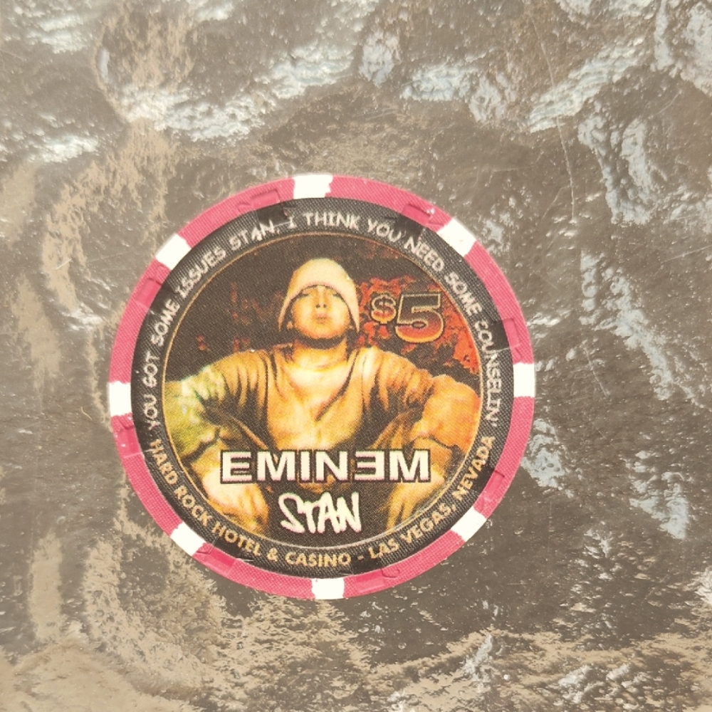 Eminem Hard Rock $5 Casino Chip D12 Stan 2001